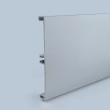 Цоколь Linken System алюминий гладкий + уплотнитель 4100х100 (без клипсы) - 0