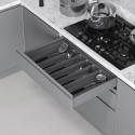 Лоток для ГАБАРИТНЫХ столовых приборов 540×490 Starax белый S-2687-W - 1