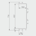 Профиль GTV VELLO C LED сталь 3м - 1