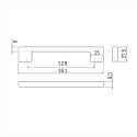 Ручка GTV UZ-819 128 золотая латунь - 1