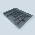 Лоток для столових приладів 700 (590-650x422-490) Rejs MAX 2,0 mm графіт - 1